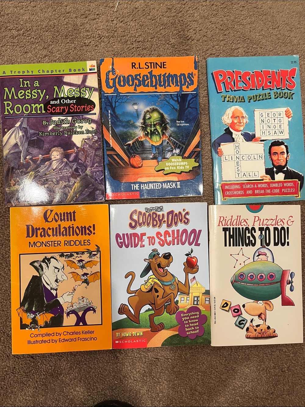 Scholastic Scooby-Doo Guide to School -Goosebumps and Other books bundle